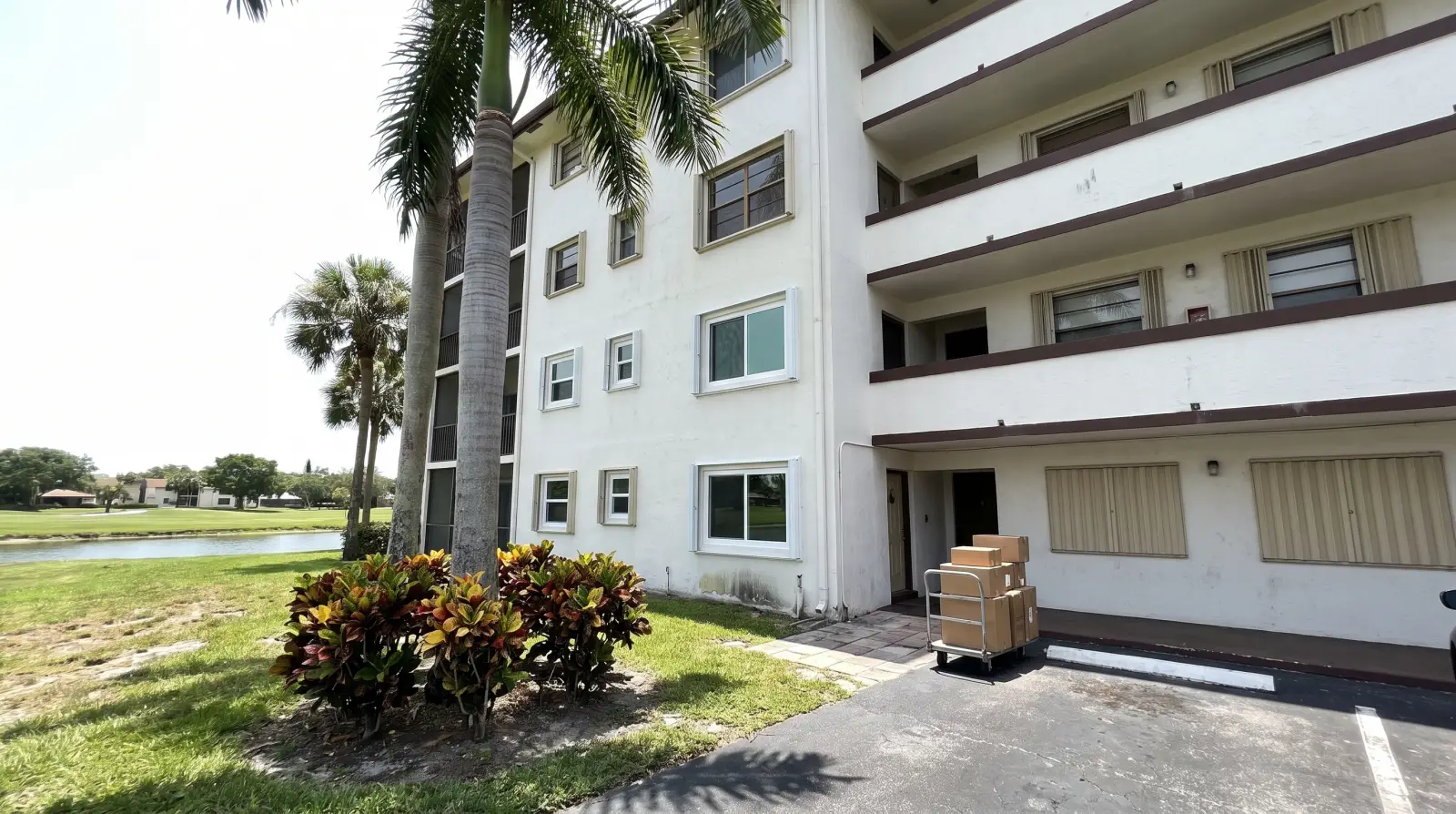Impact windows on a condo building in Lauderhill, FL