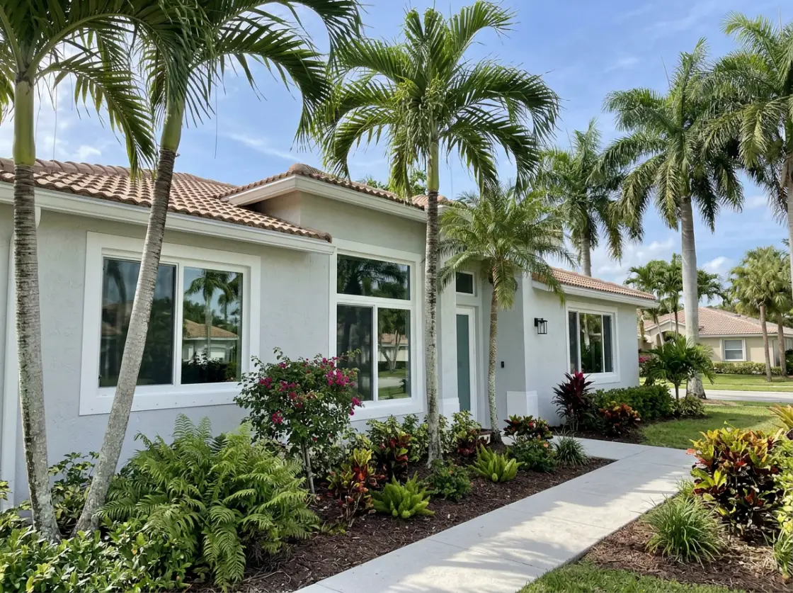 Impact window installation on a Hollywood, FL home